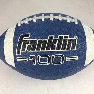 Franklin Sports 100 Series Football 33048-2 Junior‎ Rubber  - Blue White Black